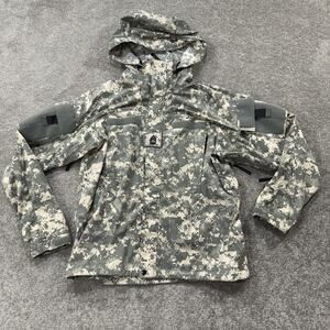 Blackhawk WarriorWear ACU Digital Camo‎ Soft Shell Cold Weather Jacket Small Reg